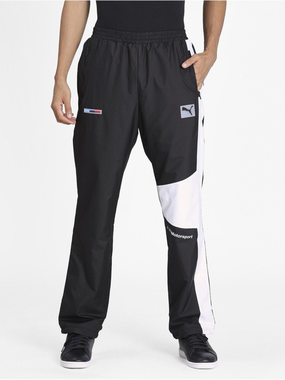 Puma Black & White BMW Motorsport Track Pants Size Large